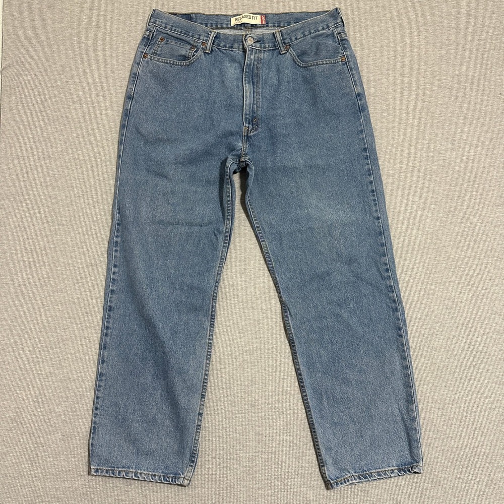 Levis 550 Relaxed‎ Fit Jeans 36x30 Medium Wash Y2K Dad Jean Made in Mexico